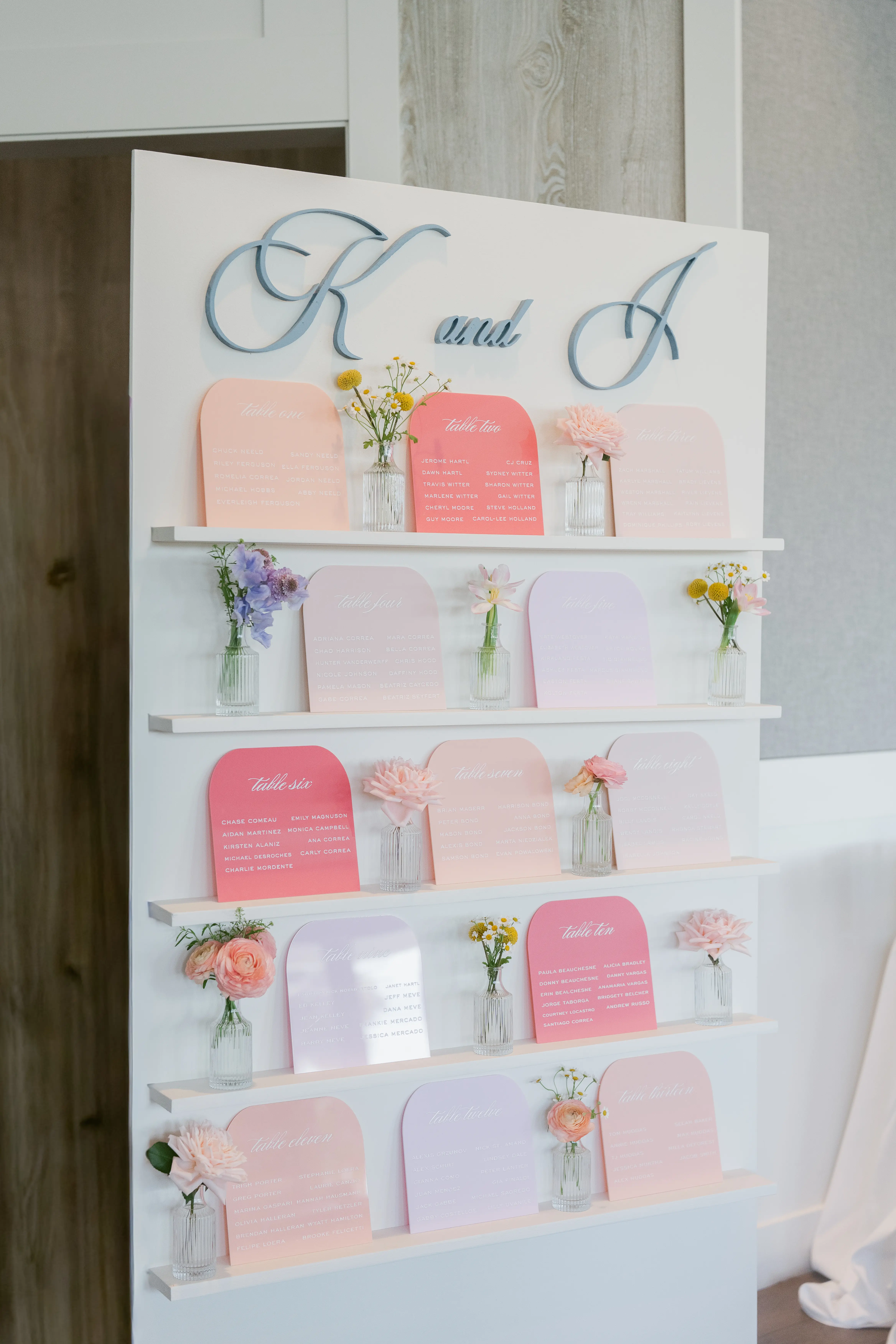 Acrylic Seating Chart